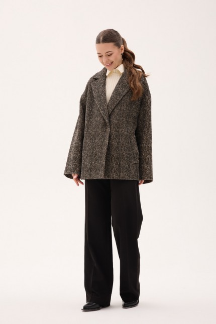 Д-096 твід коричневий