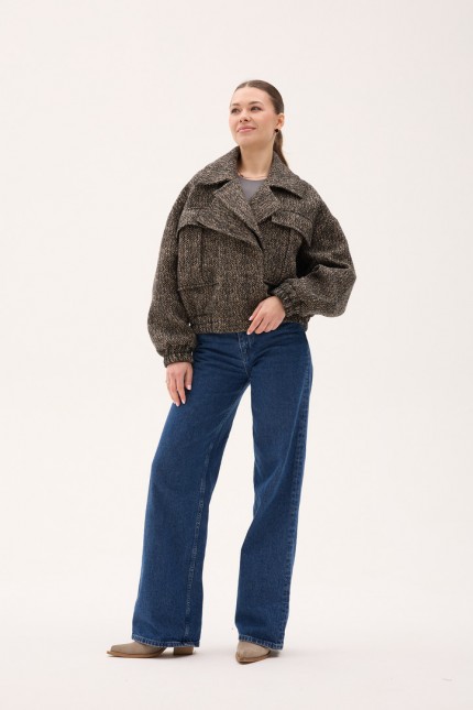 Д-098 твід коричневий