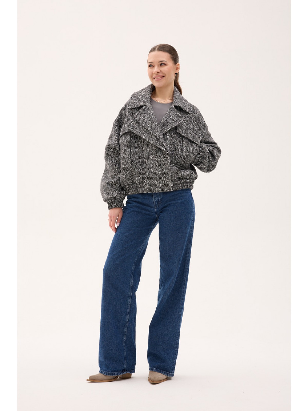 Д-098 твід сірий